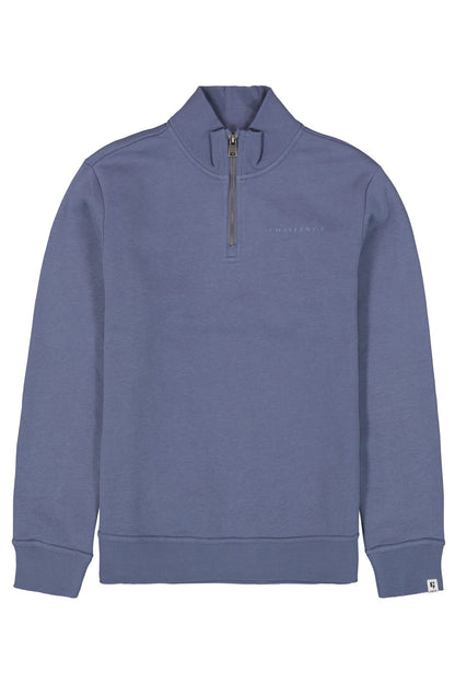 Garcia Blaues Sweatshirt mit Stehkragen