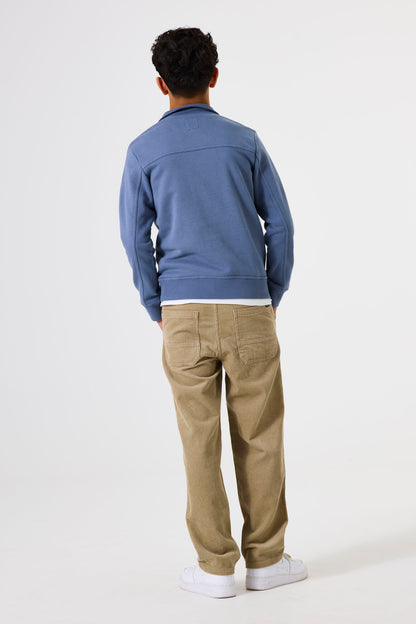 Garcia Blaues Sweatshirt mit Stehkragen
