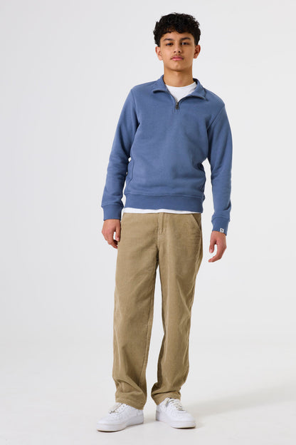 Garcia Blaues Sweatshirt mit Stehkragen