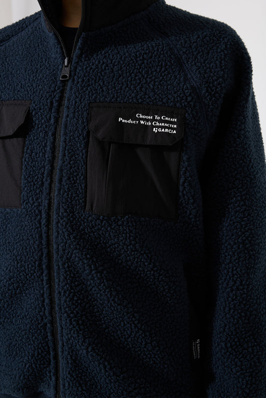 Garcia Teddyjacke in dunkelblau