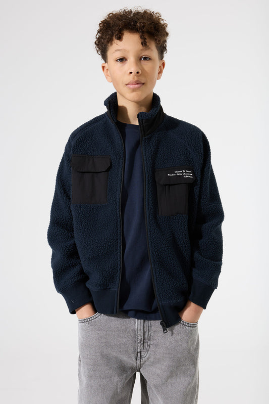 Garcia Teddyjacke in dunkelblau