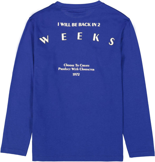 Garcia Langarmshirt in royalblau