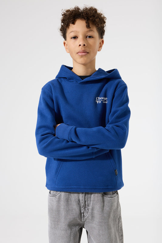 Garcia Hoodie mit Rückenprint in royalblau