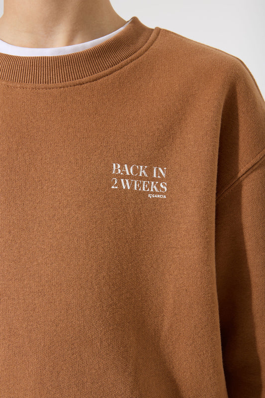 Garcia Sweathshirt in braun