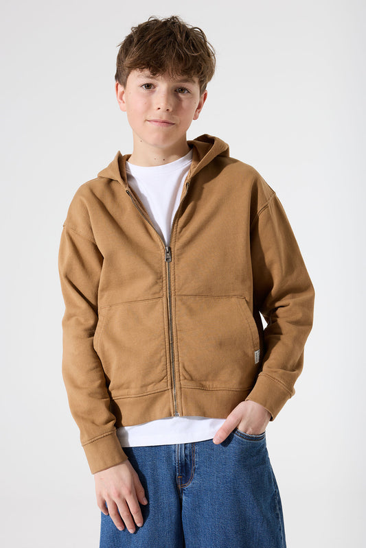 Garcia Hellbraune Sweatjacke