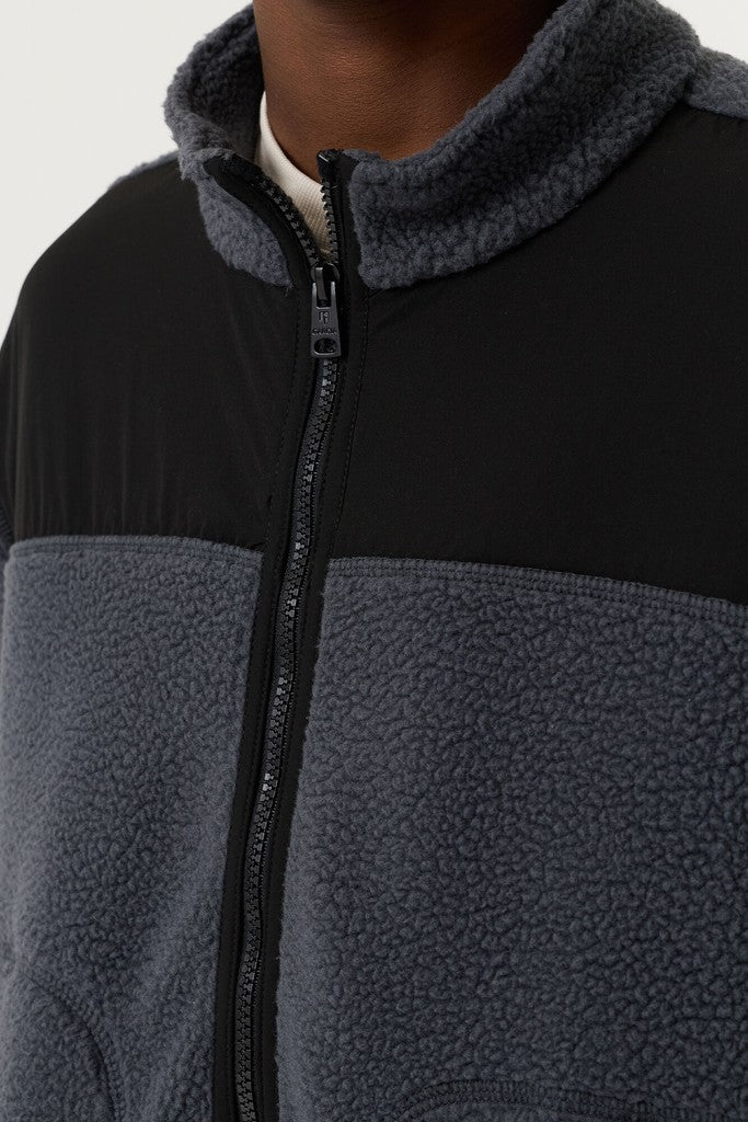 Garcia Dunkelgraue Teddyjacke