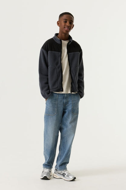 Garcia Dunkelgraue Teddyjacke