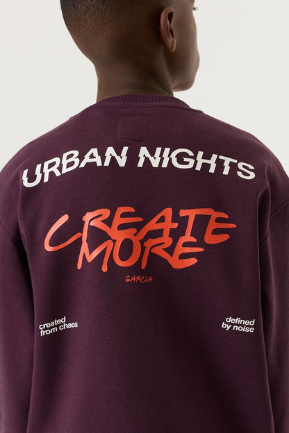 Garcia Sweatshirt mit Rückenprint