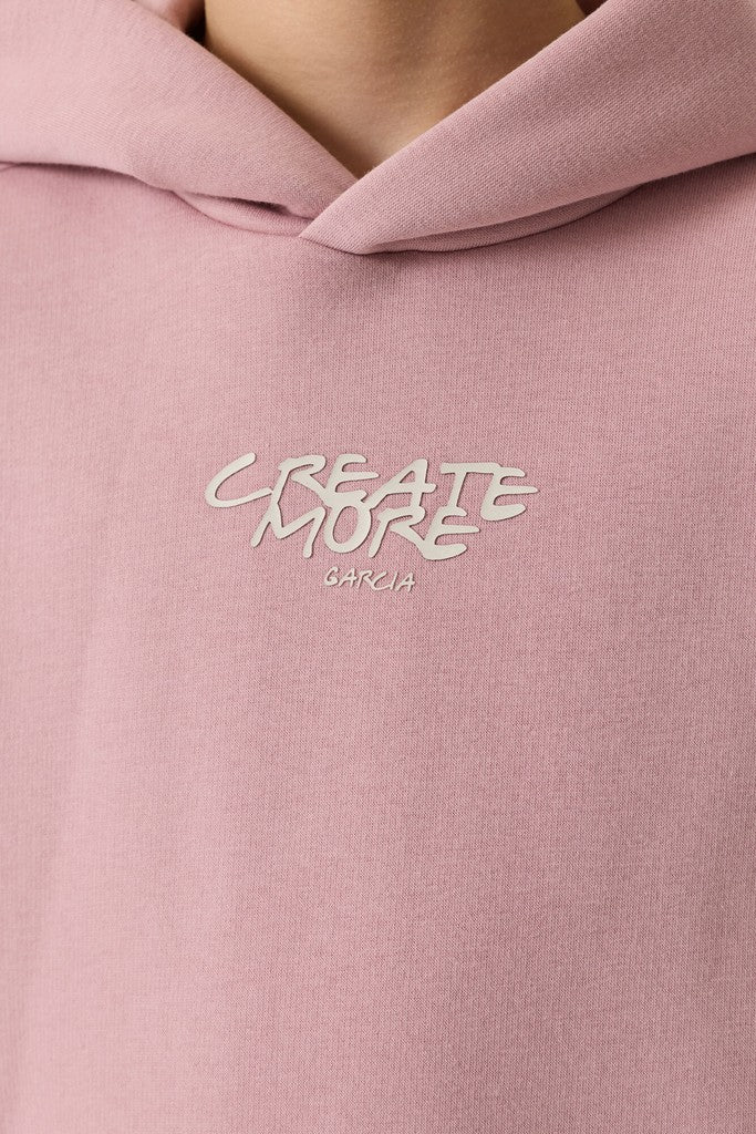 Garcia Hoodie in hellem Mauve