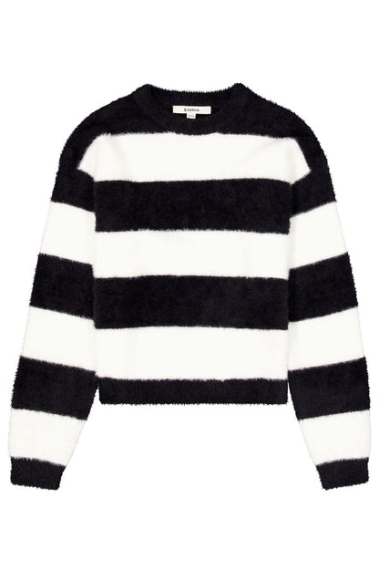 Garcia Gestreifter Strickpullover