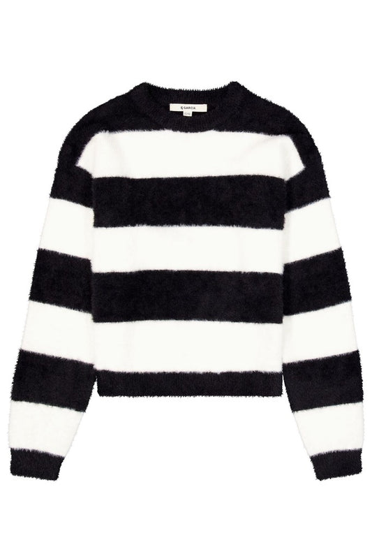 Garcia Gestreifter Strickpullover