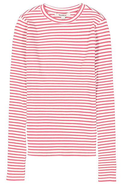 Garcia Gestreiftes Langarmshirt