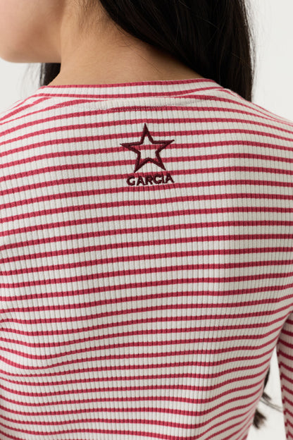 Garcia Gestreiftes Langarmshirt