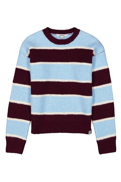 Garcia Gestreifter Strickpullover