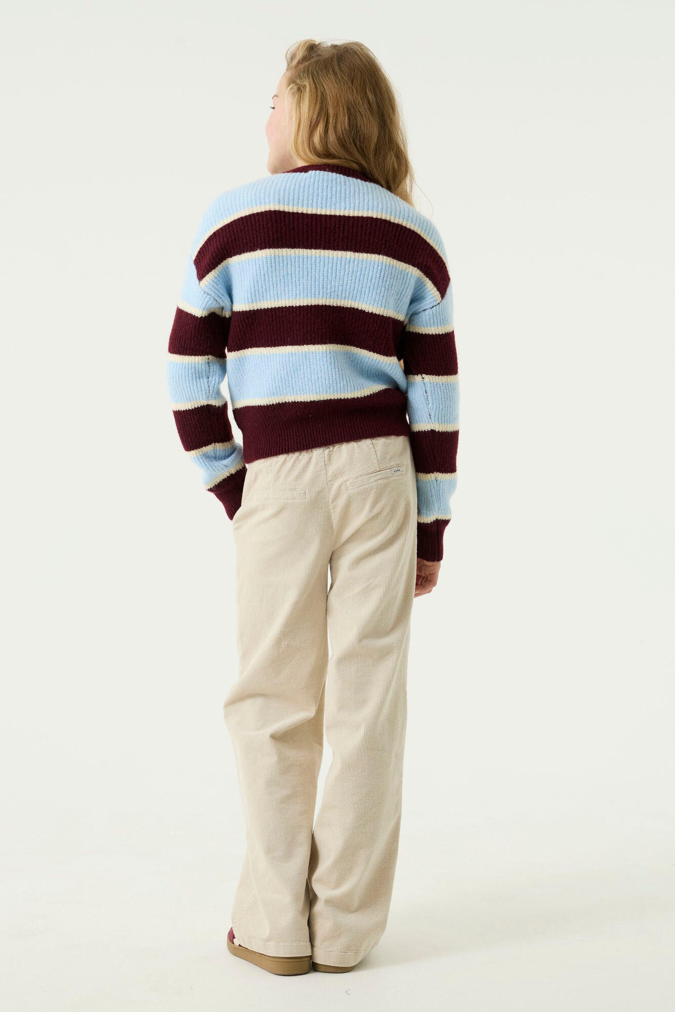 Garcia Gestreifter Strickpullover