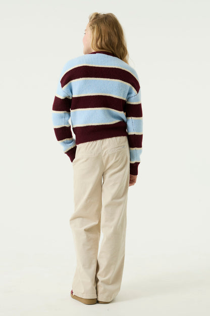 Garcia Gestreifter Strickpullover