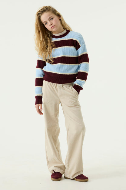 Garcia Gestreifter Strickpullover