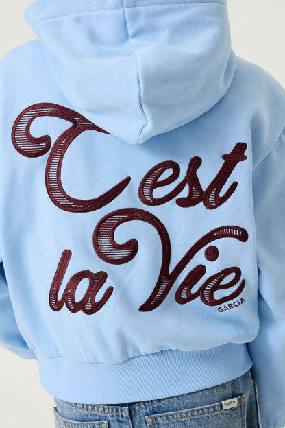Garcia Hoodie mit appliziertem Rückenprint