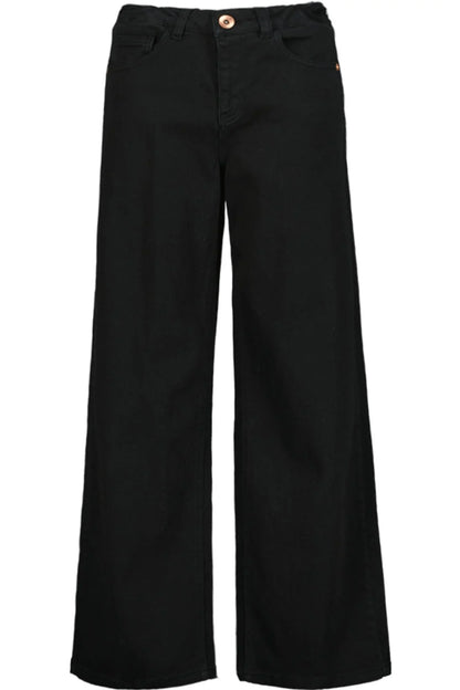 Garcia Schwarze Hose in Wide Fit