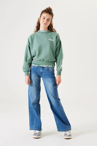 Garcia Sweatshirt mit Rückenprint