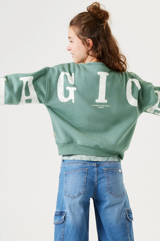 Garcia Sweatshirt mit Rückenprint