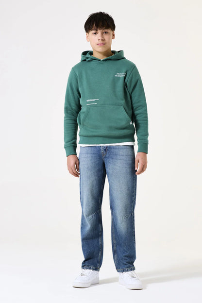 Garcia Grüner Hoodie mit Rückenprint