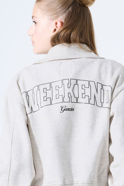 Garcia Sweatjacke mit Rückenprint