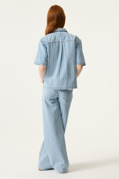 Garcia Weite Jeans in Denim Blau