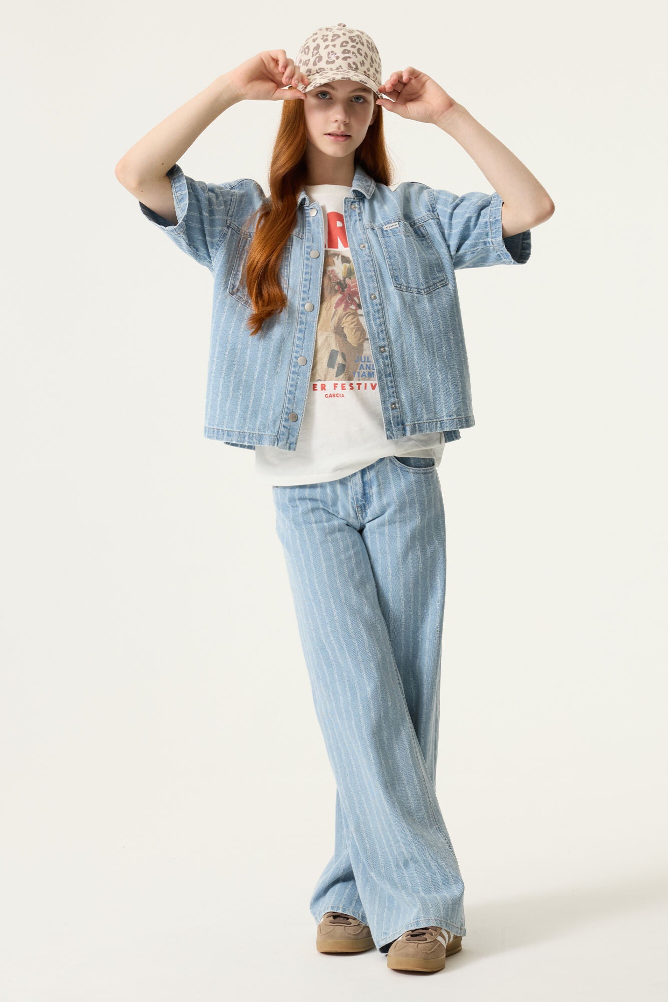 Garcia Weite Jeans in Denim Blau