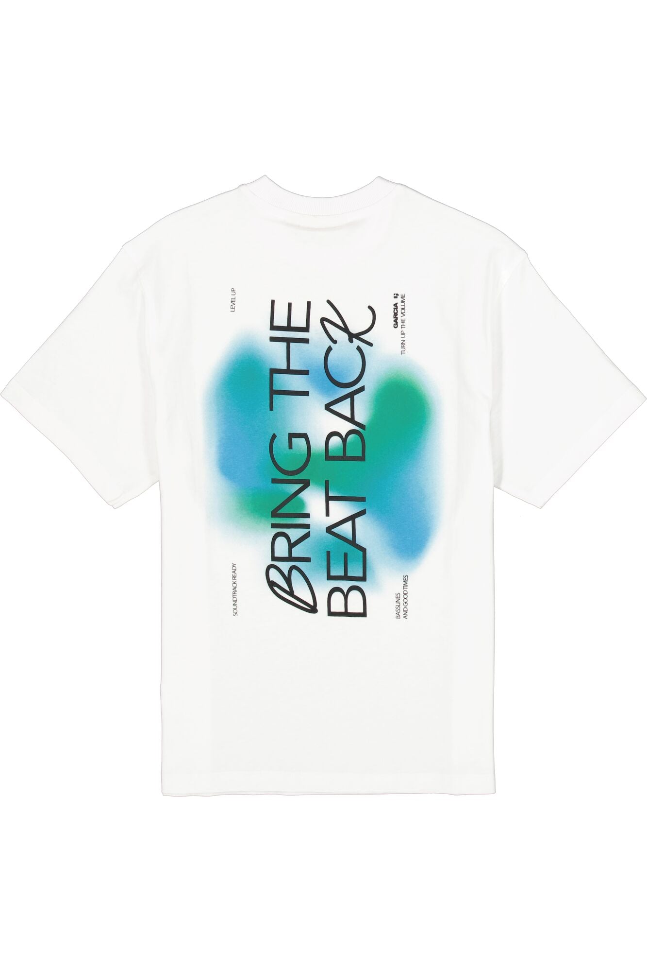 Garcia Weißes T-Shirt mit Rückenprint