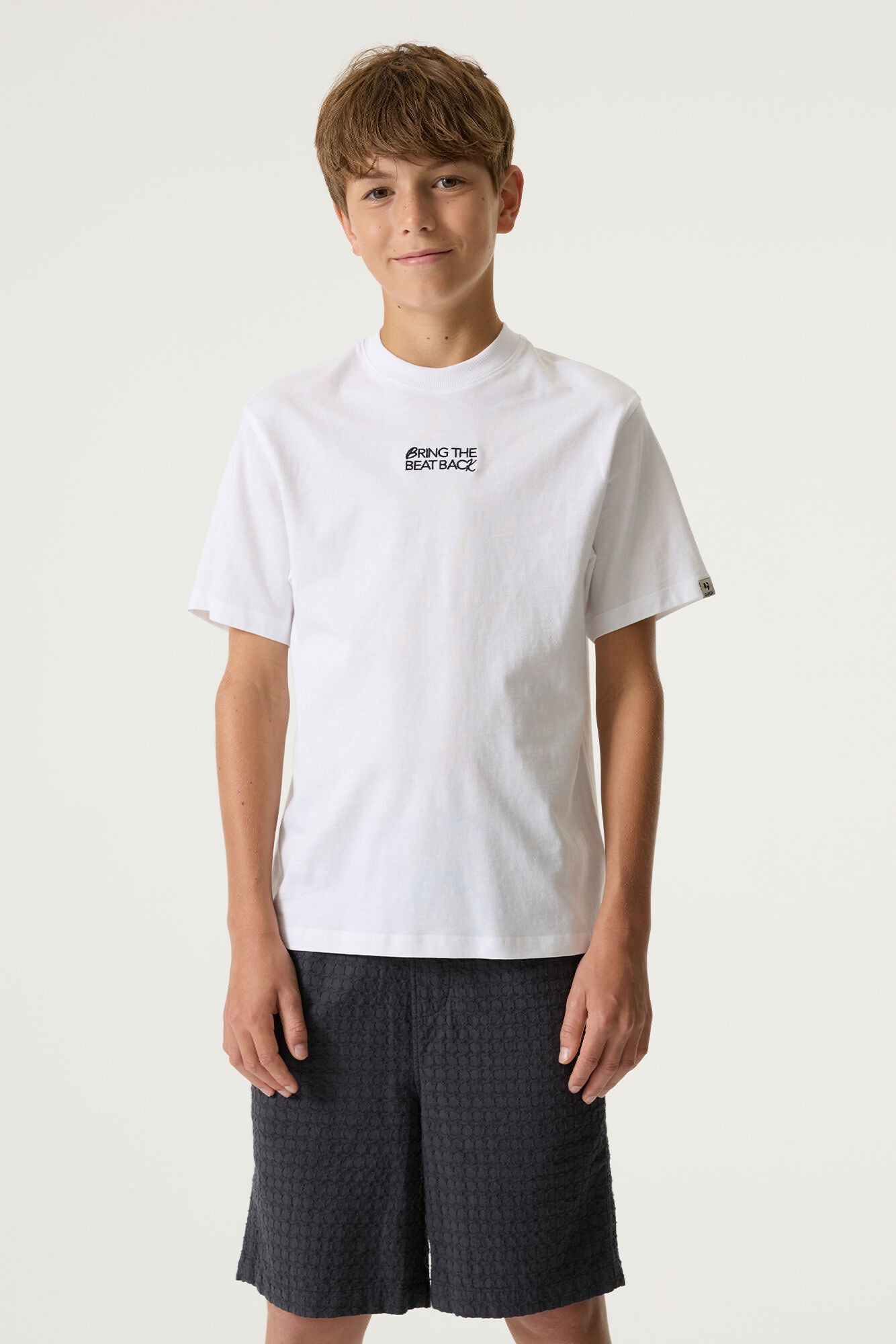 Garcia Weißes T-Shirt mit Rückenprint
