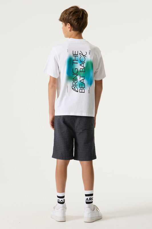Garcia Weißes T-Shirt mit Rückenprint