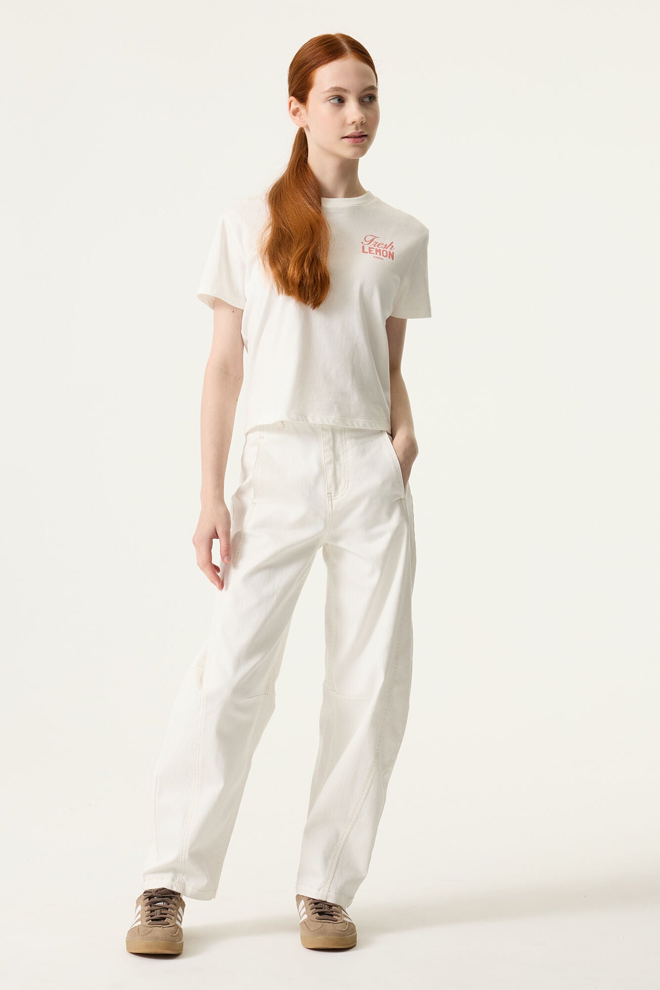 Garcia Gebrochen weißes T-Shirt