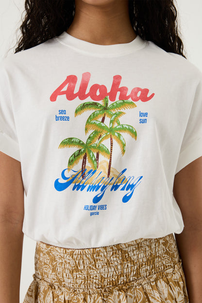 Garcia T-Shirt mit Brustprint