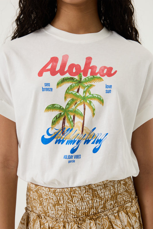 Garcia T-Shirt mit Brustprint