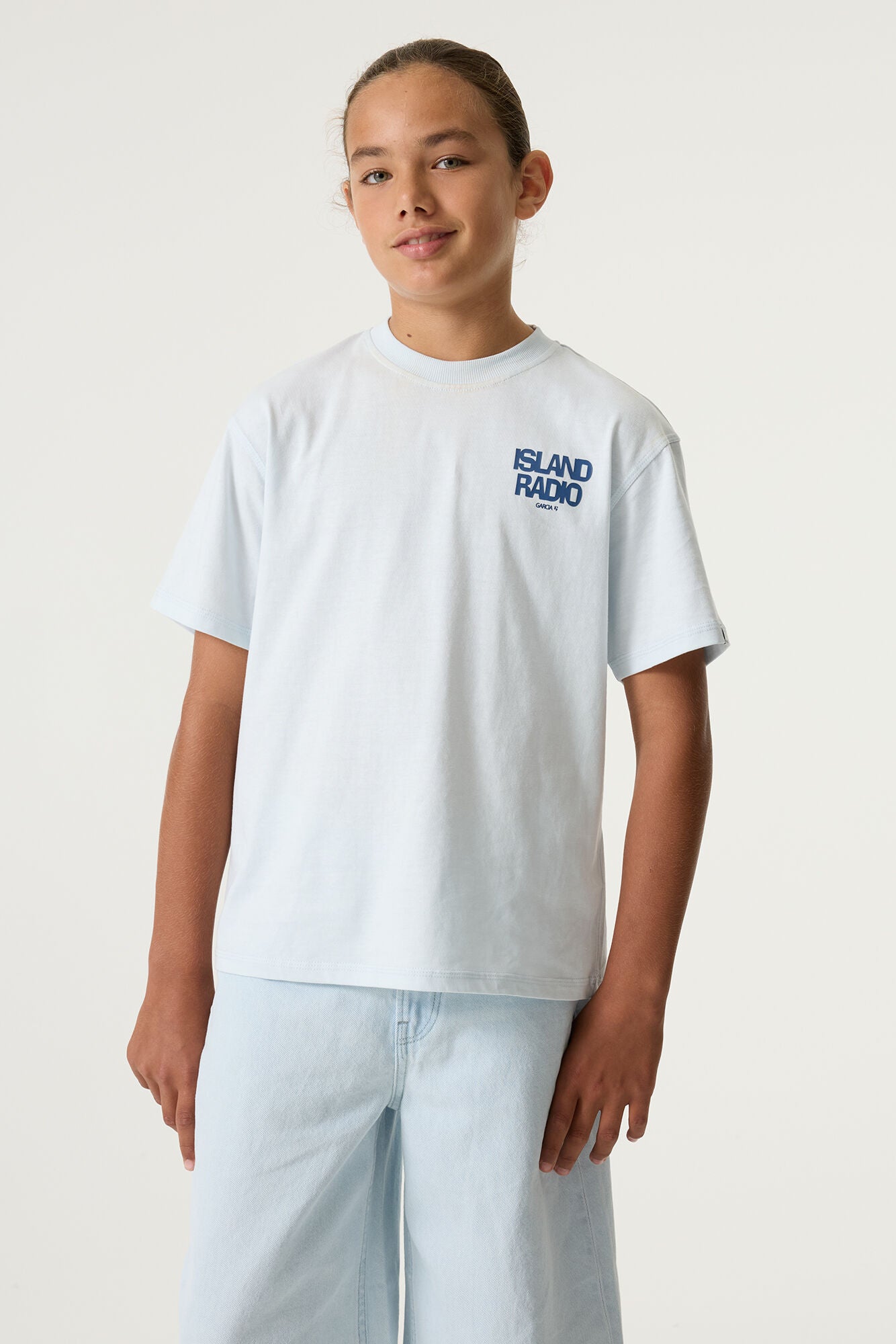 Garcia Hellblaues T-Shirt