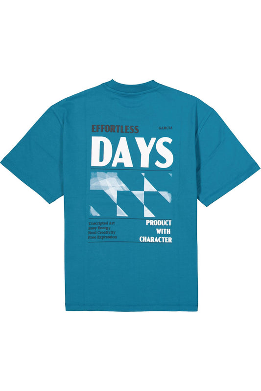 Garcia Grünblaues T-Shirt