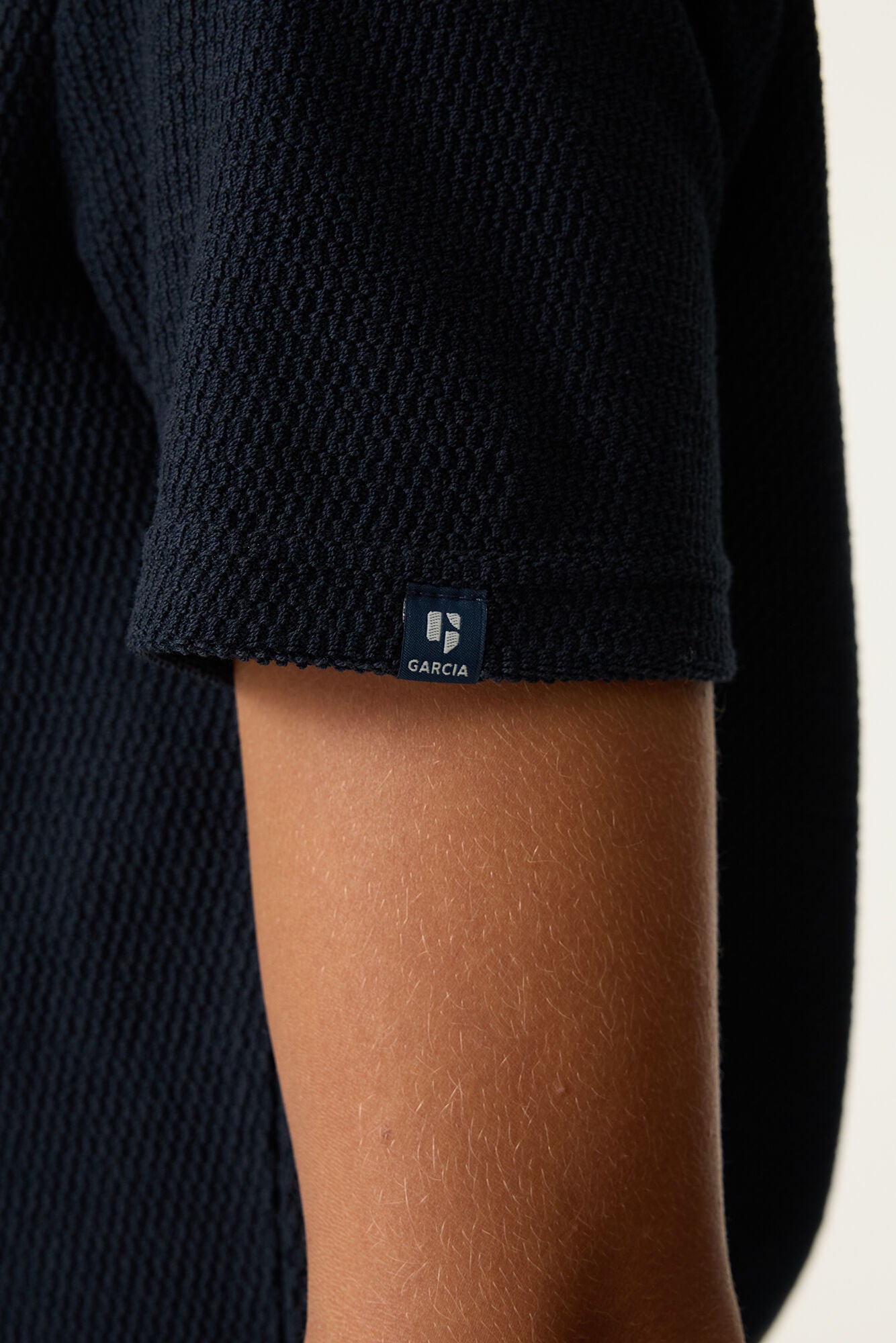 Garcia Dunkelblaues Polo-Shirt