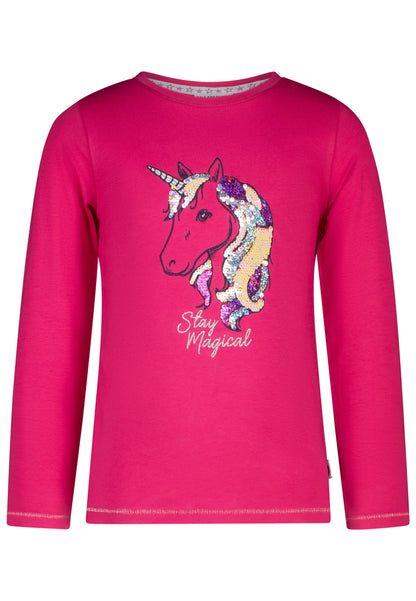 Salt and Pepper Langarmshirt Einhorn mit Wendepailetten