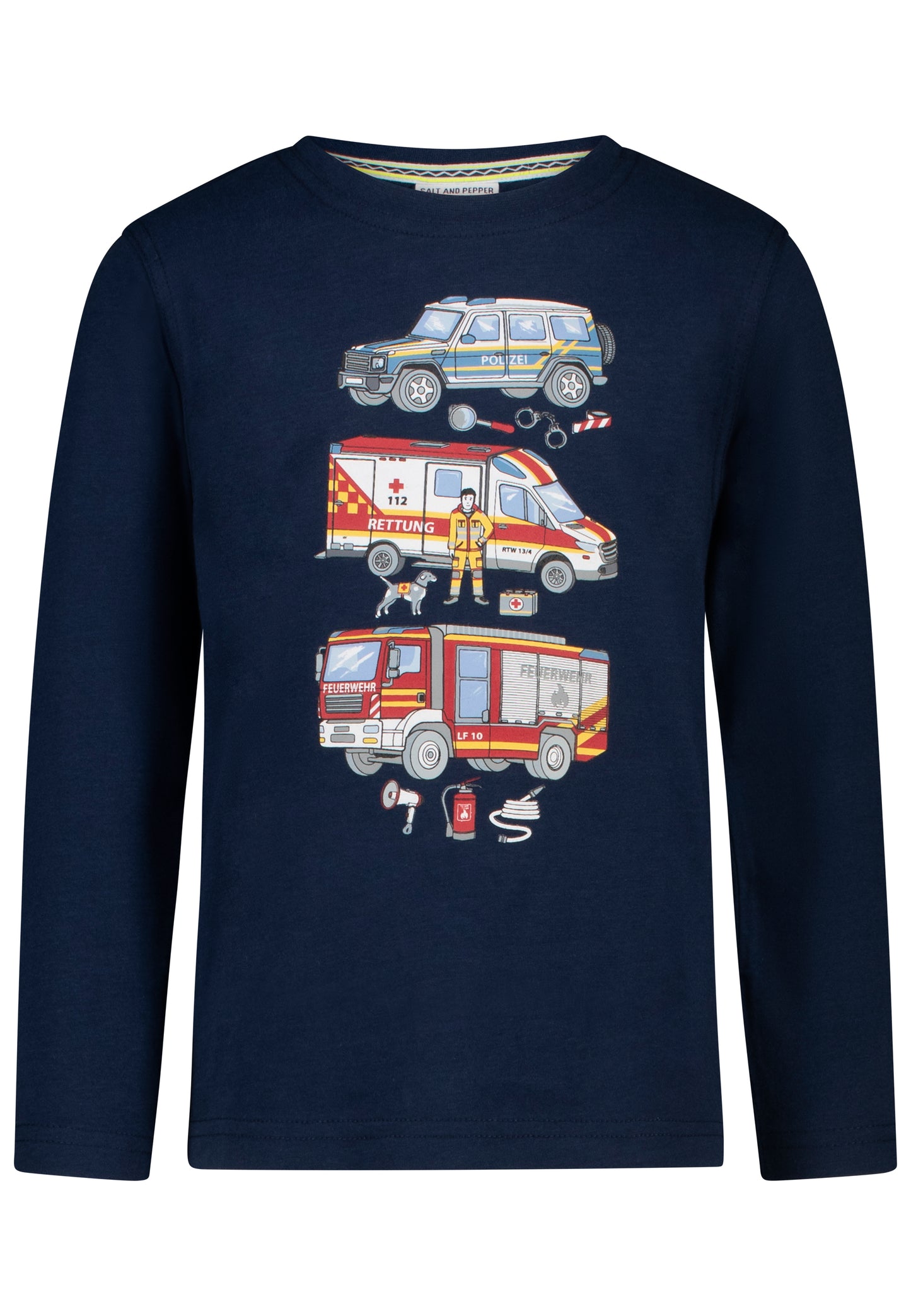 Salt and Pepper Langarmshirt Rescue
