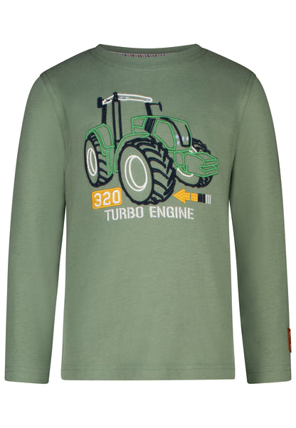 Salt and Pepper Langarmshirt Traktor