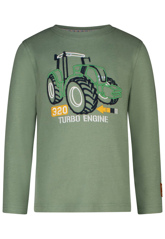 Salt and Pepper Langarmshirt Traktor