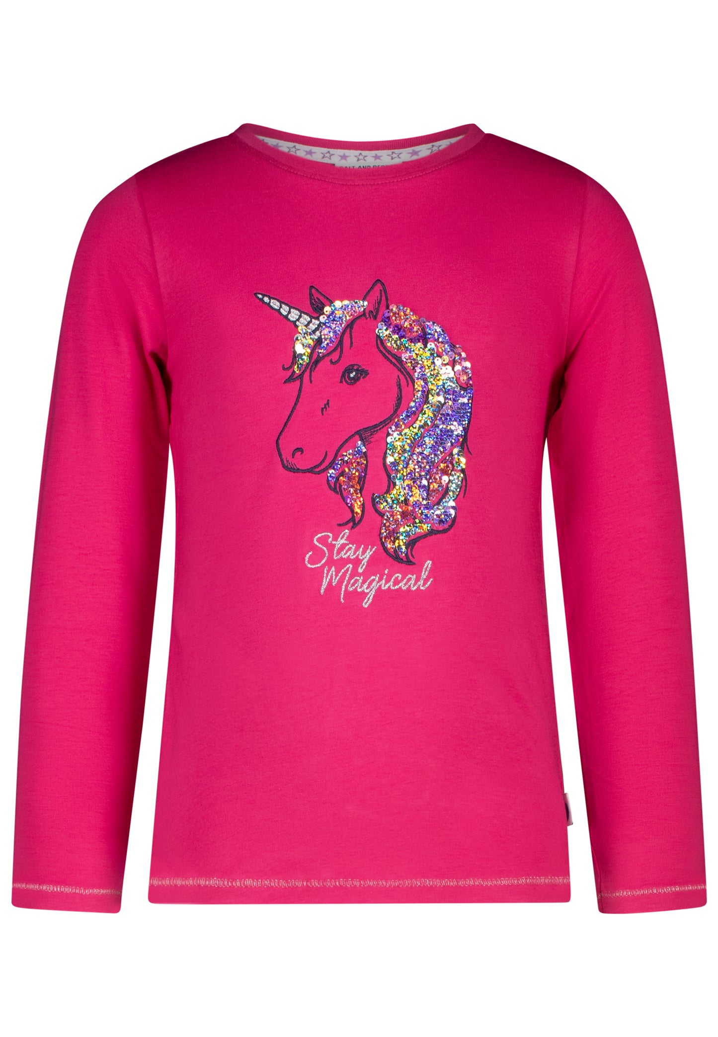 Salt and Pepper Langarmshirt Einhorn mit Wendepailetten
