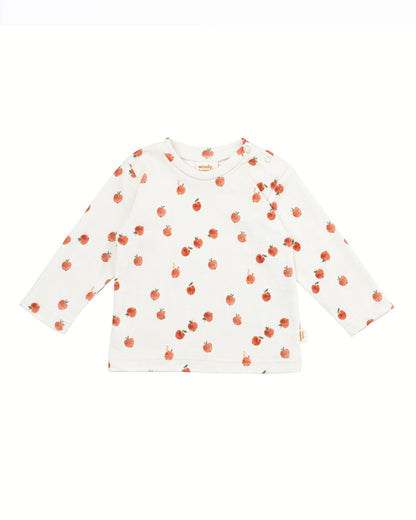 Wooly Organic Langarmshirt 'Pick a Apple' GOTS