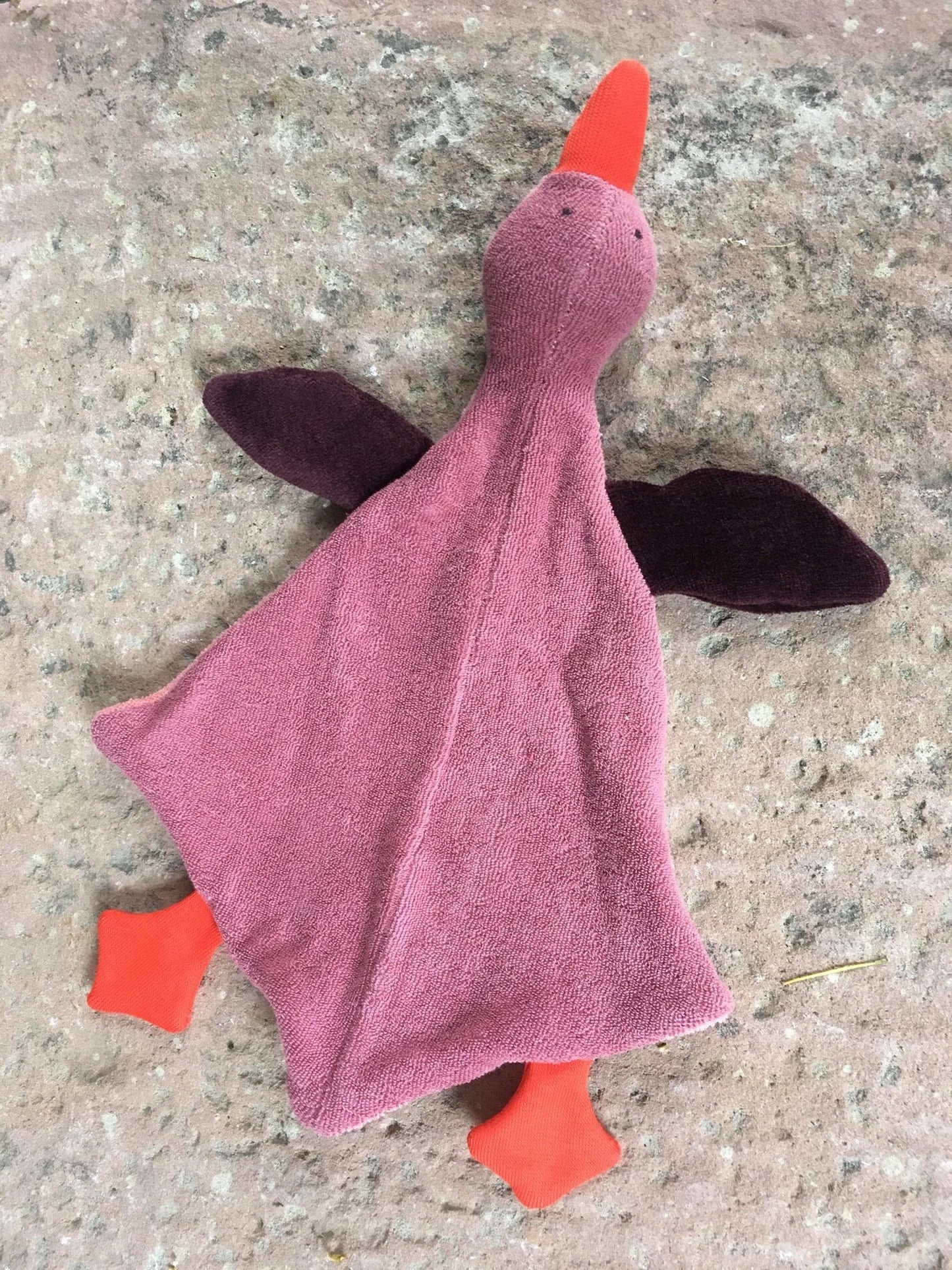 Schmusetuch und Handpuppe Wildgans Rosalie von Nanchen