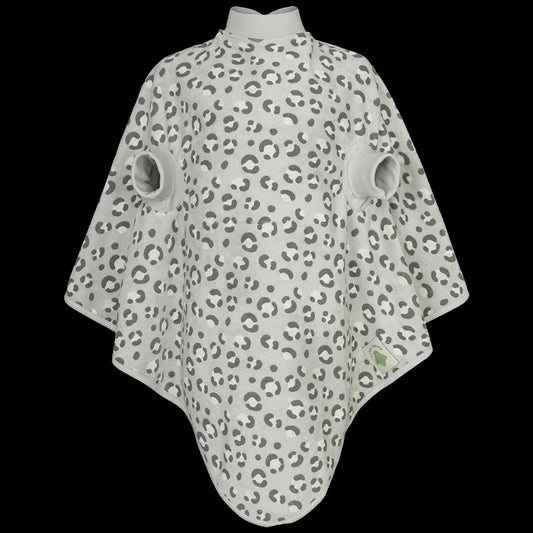 Little Casimir Lätzchen 'Boo' Frottee Leo Grey Waterproof