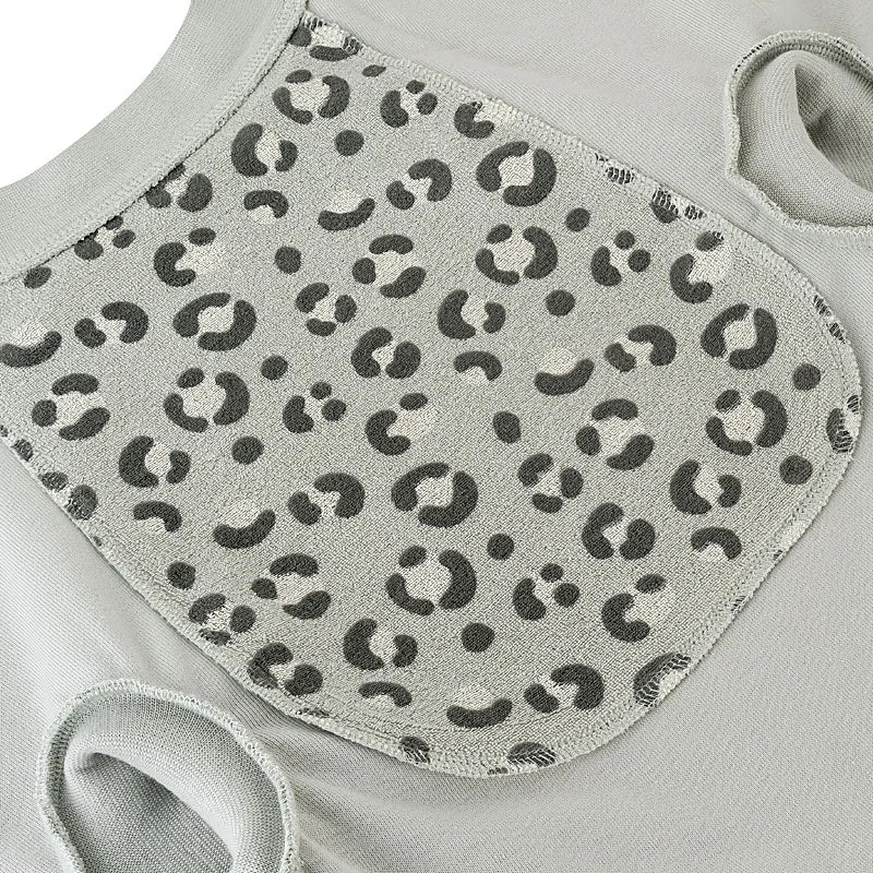 Little Casimir Lätzchen 'Boo' Frottee Leo Grey Waterproof