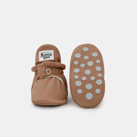 Kings & Rebels Booties Gamuza Gripper - Mocha Mouse