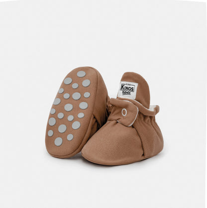 Kings & Rebels Booties Gamuza Gripper - Mocha Mouse