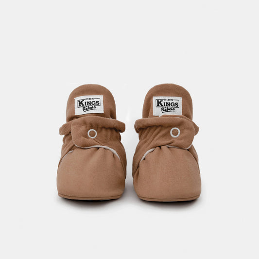 Kings & Rebels Booties Gamuza Gripper - Mocha Mouse